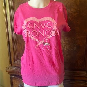 NFL Pink Denver Broncos Short Sleeve Tee